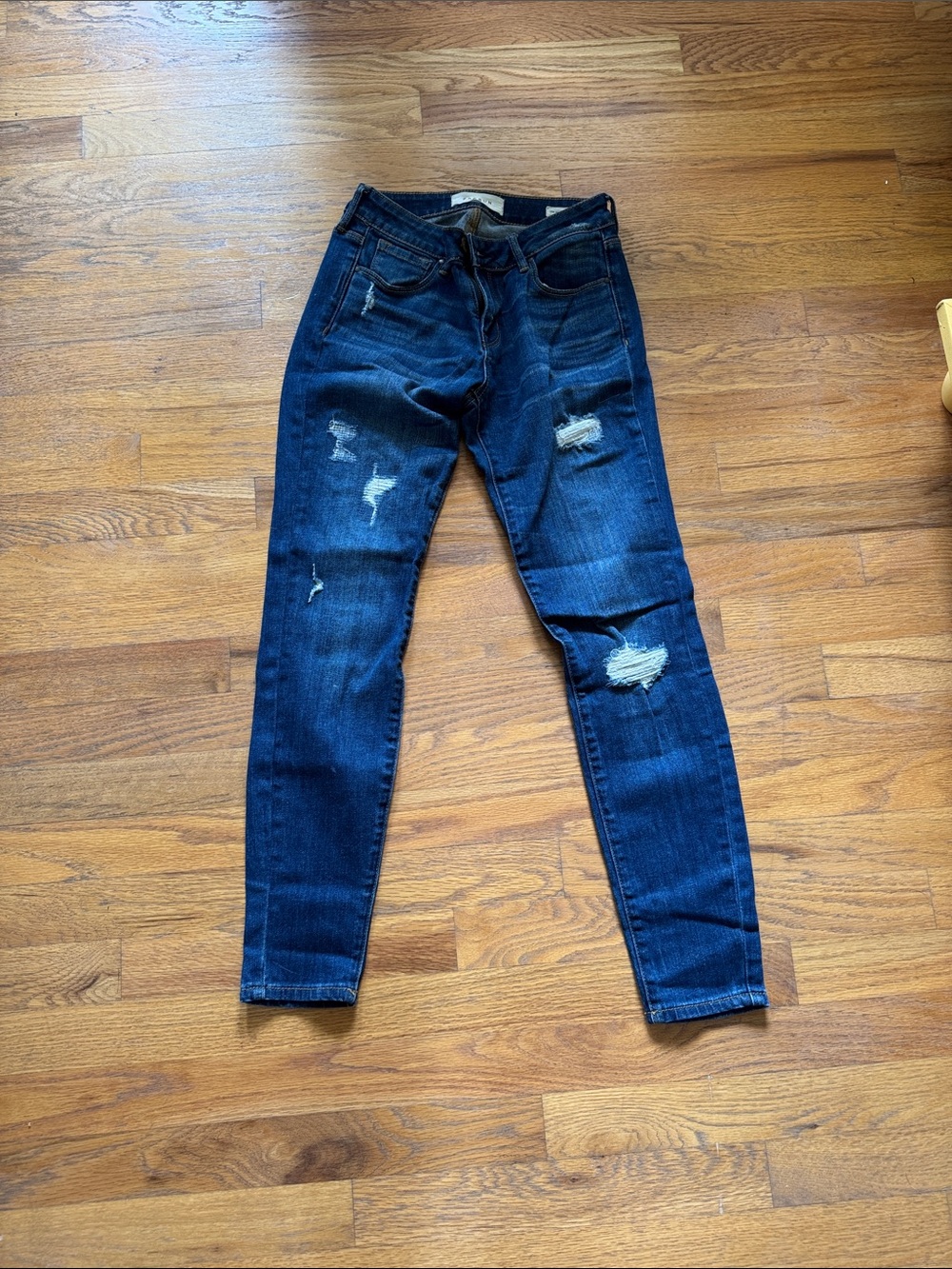 PacSun Dark Blue Distressed Skinny Jeans